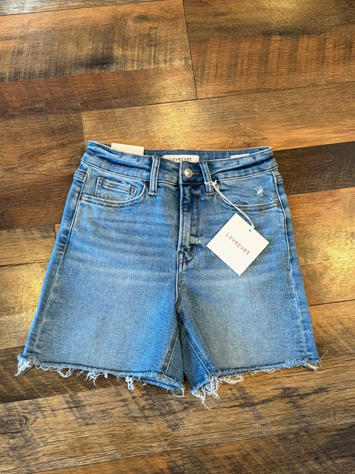 Vervet Wildflowers High Rise Midi Shorts