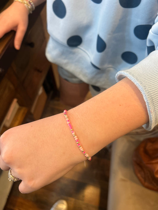 Hot Pink Sprinkle Bracelet