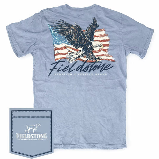 Red white and talons tee