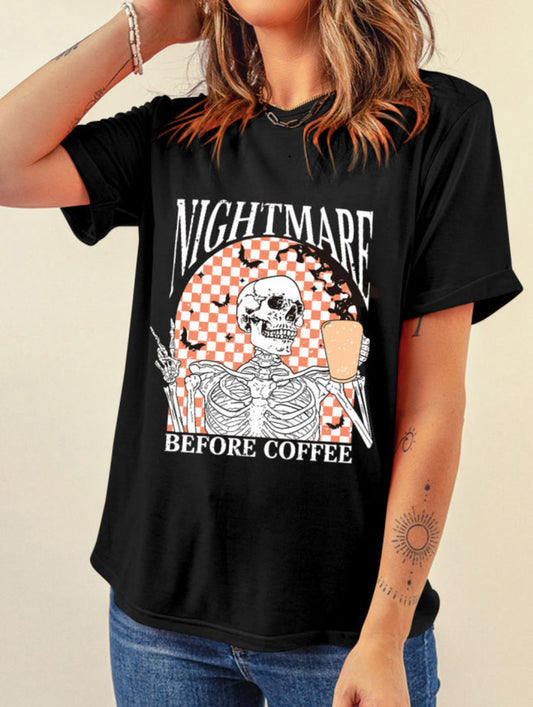 Nightmare before coffee tee