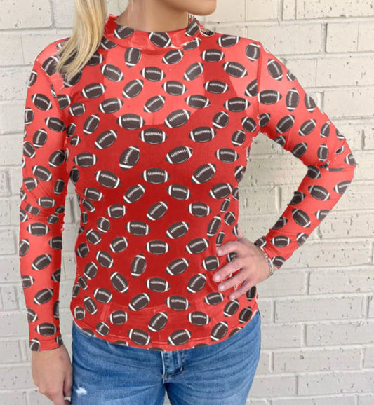 Sheer football top