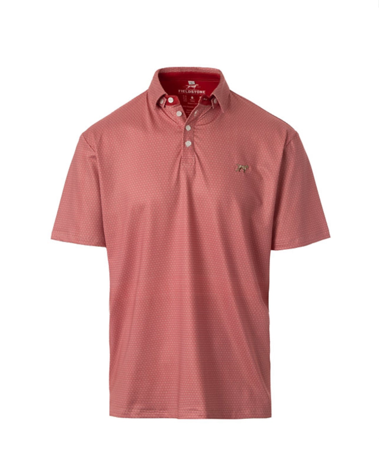 Fieldstone Diamond polo- Red