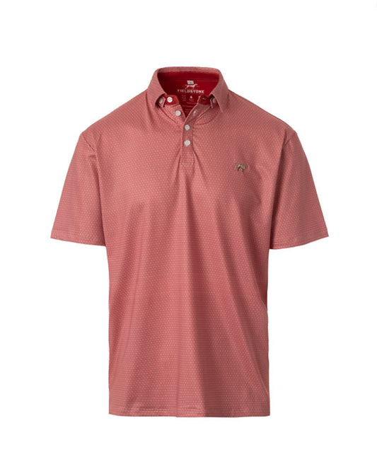 Fieldstone Diamond polo- Red