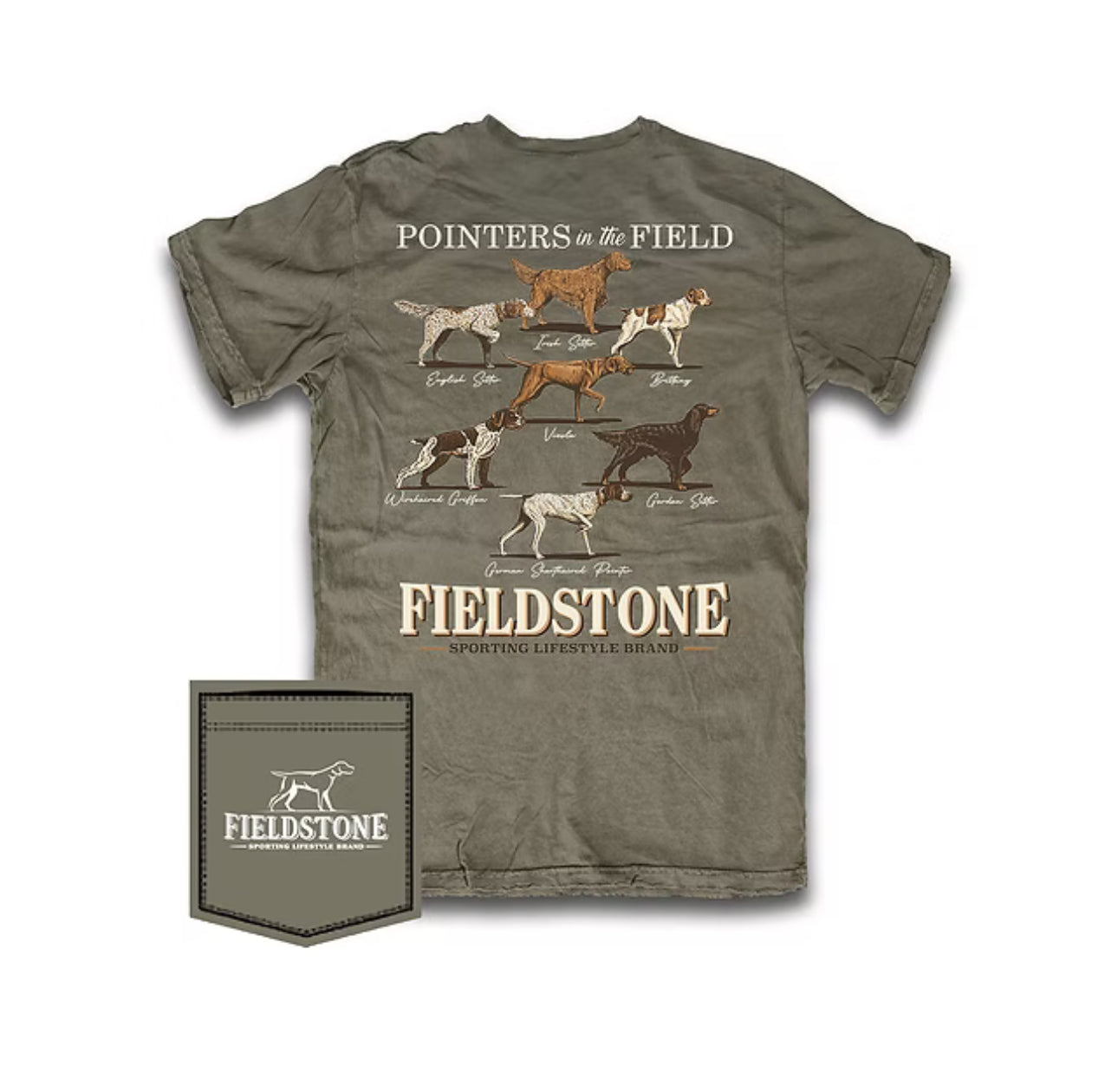 Fieldstone pointers tee