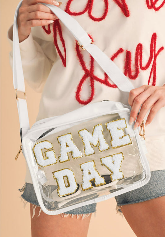 Clear Game day shoulder bag