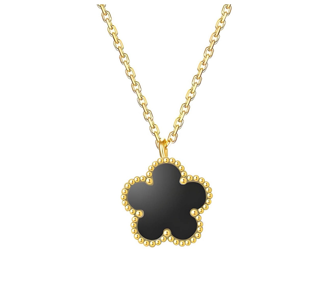 Golden bloom necklace
