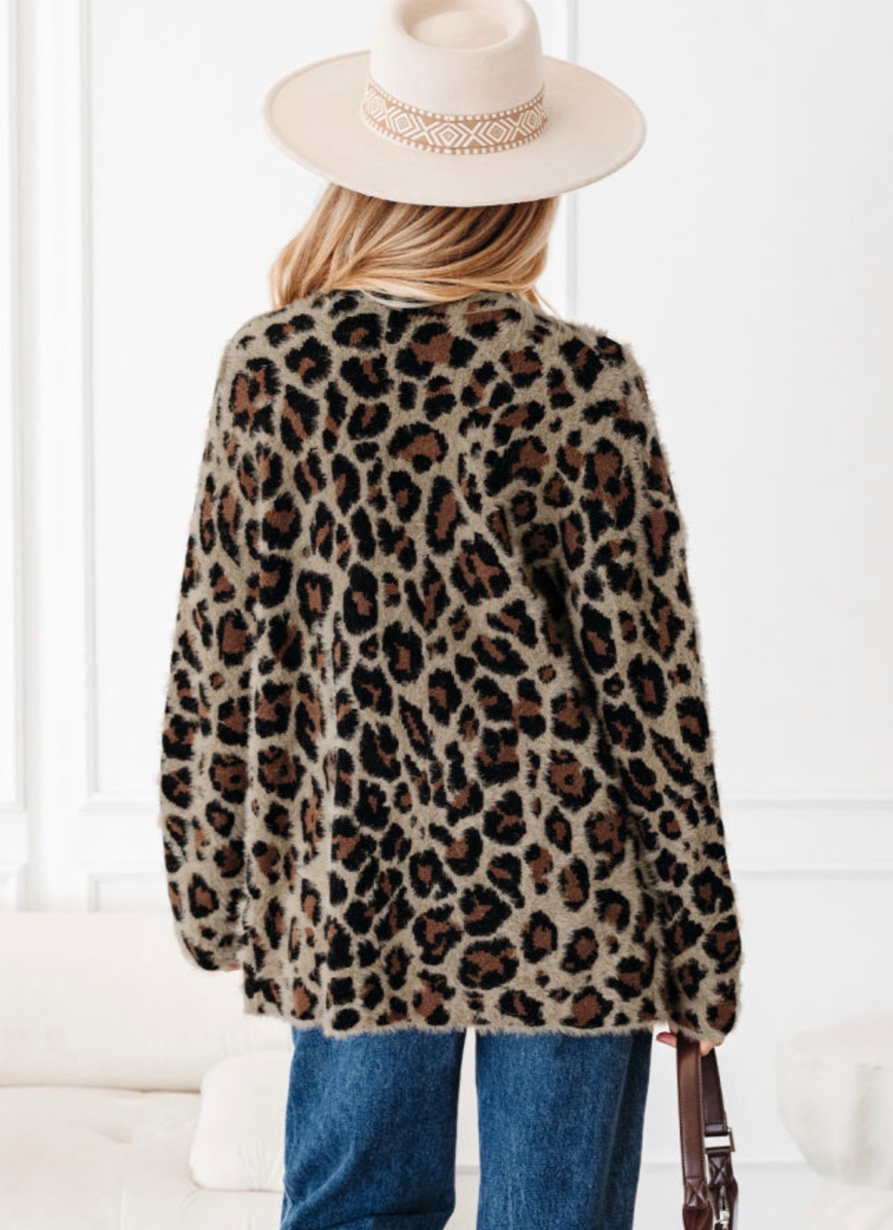 Brown Leopard Cardigan