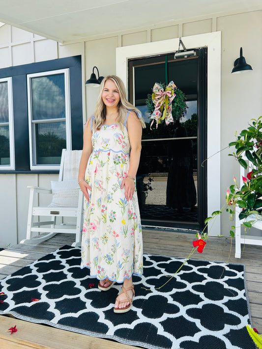 Cream Wildflower Dress