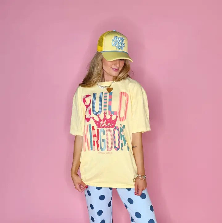 Build The Kingdom Butter Yellow Tee