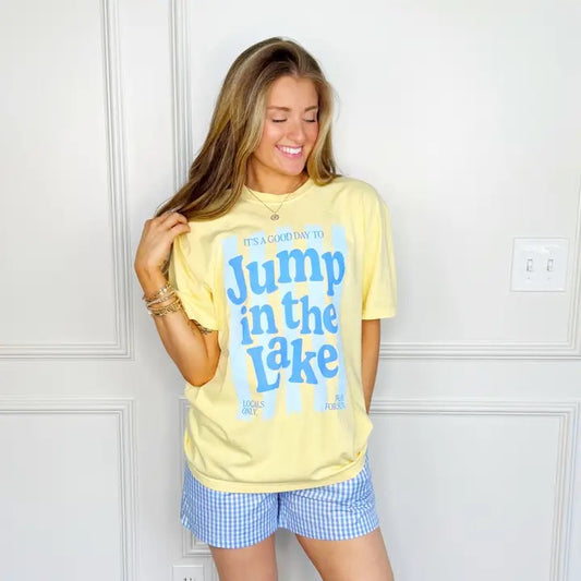 Jump In The Lake Butter Yellow Tee