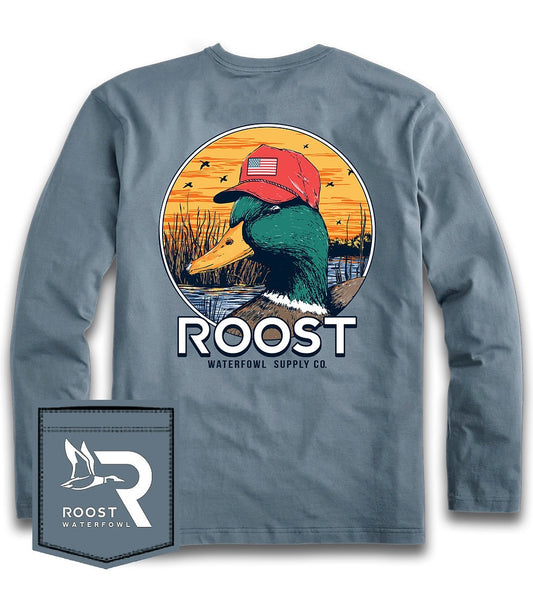 Roost Duck With Hat L/S Youth