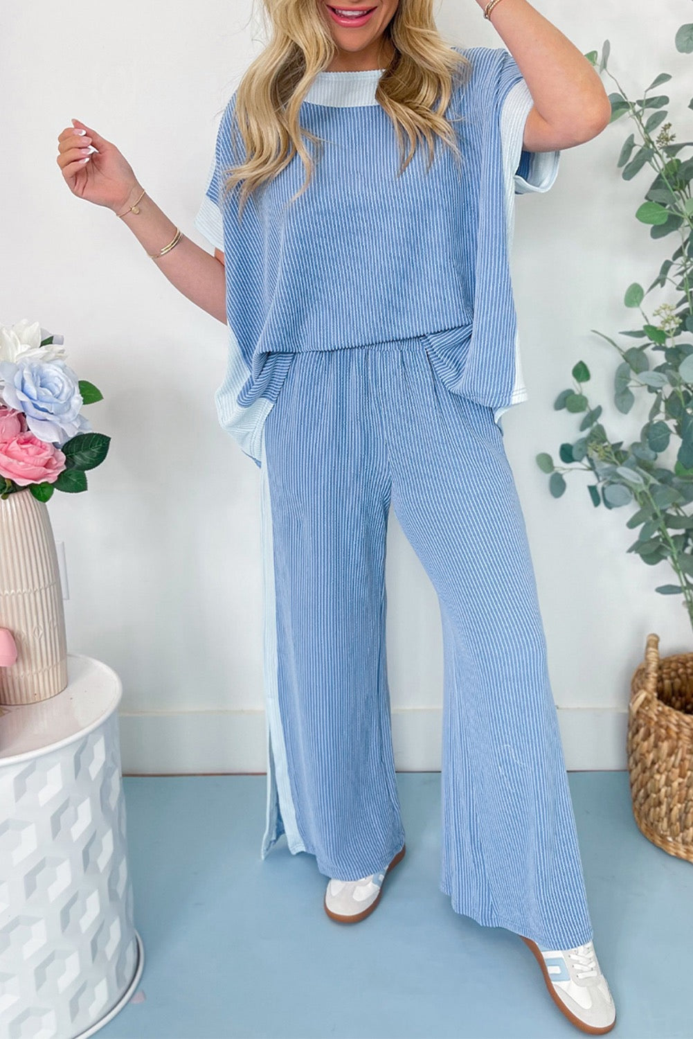 Sky Blue 2pc Outfit