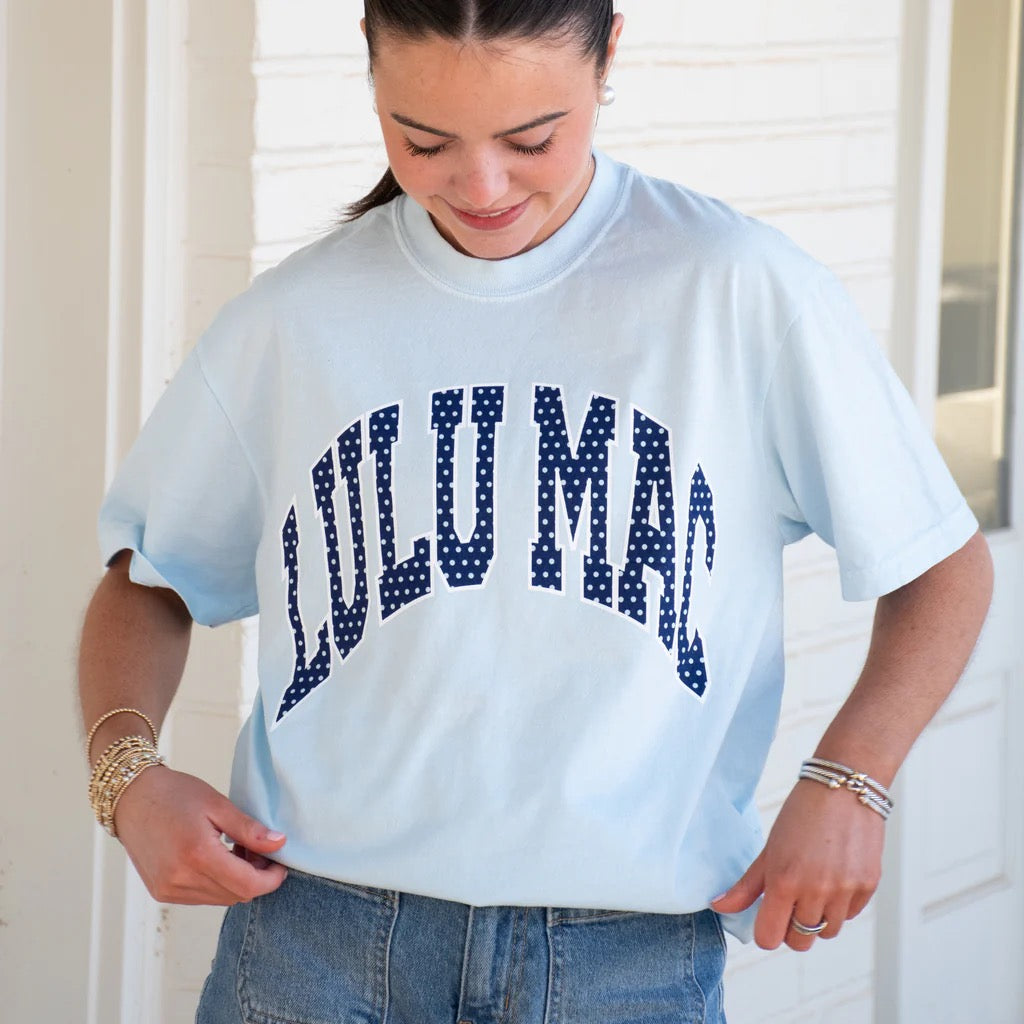 Polka Dot Chambray Comfort Color Tee