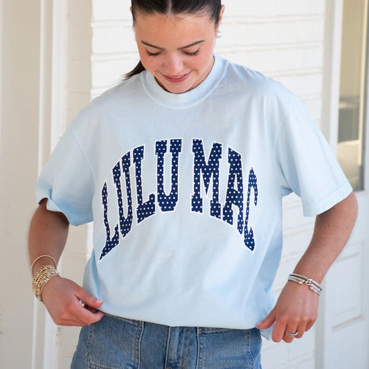 Polka Dot Chambray Comfort Color Tee