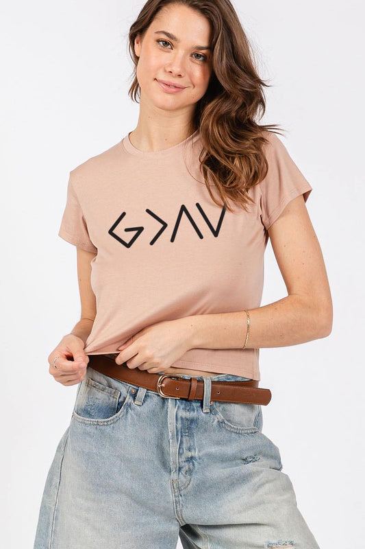 Gods Greater Than Highs and Lows Graphic Top