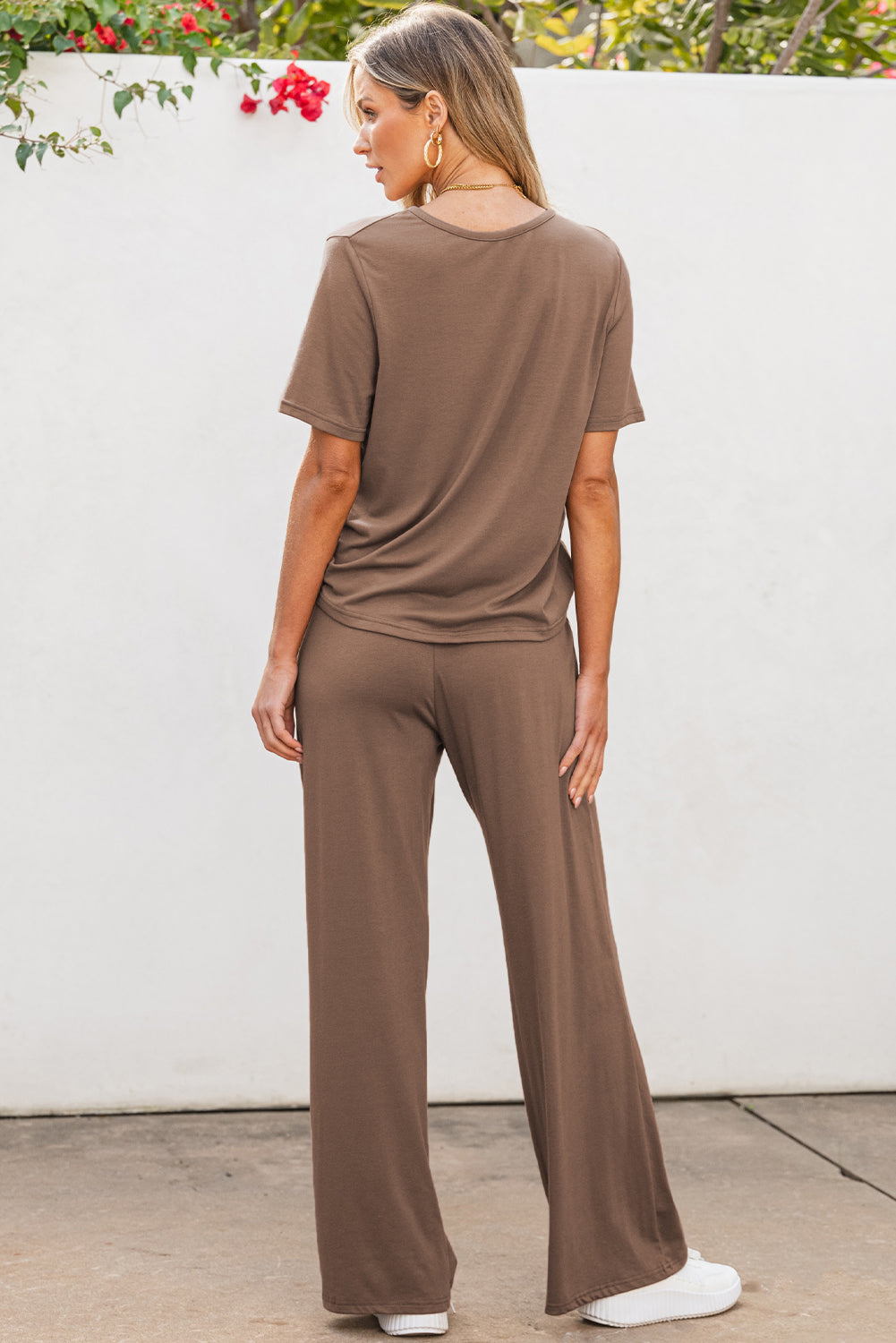 WIDE LEG PANTS SET