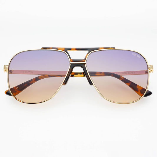 Logan Acetate Aviator Mens Sunglasses : Sunrise