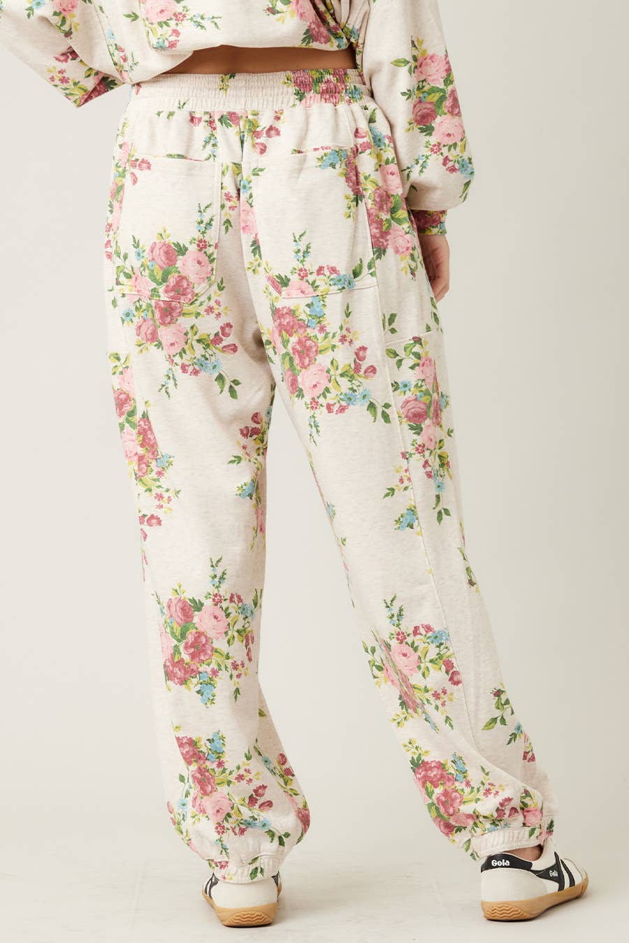 Printed Cotton Terry Jogger set
