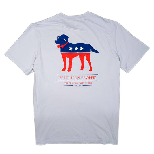 Party Animal SS Tee: Grey Dawn / M