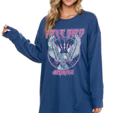 Free Bird America Vintage L/S Oversized Tee